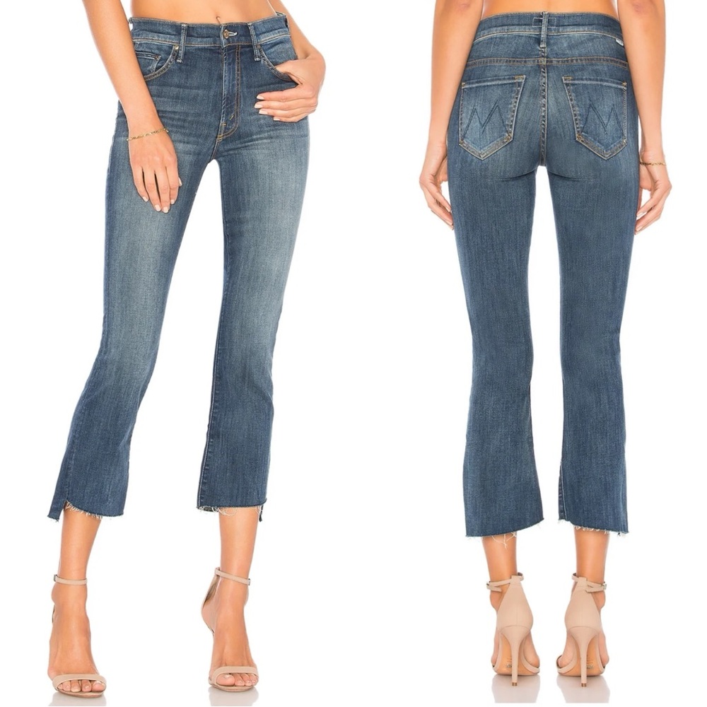 MOTHER Insider Not Rough Enough Crop Frayed Jeans